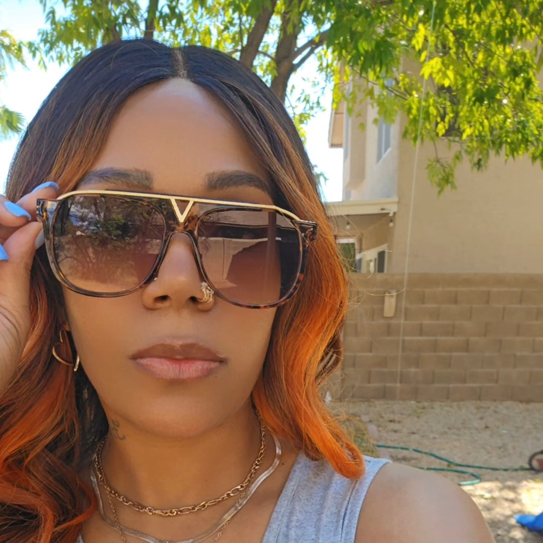 VILNVISION Sunglasses (Gold Glass)