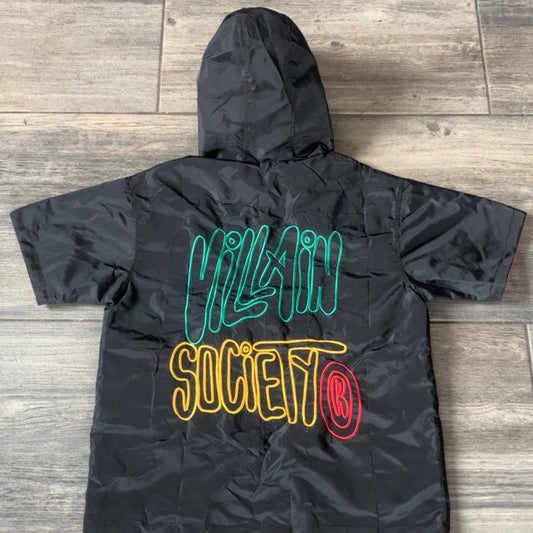 VHS Color Block Reversible Windbreaker Jacket