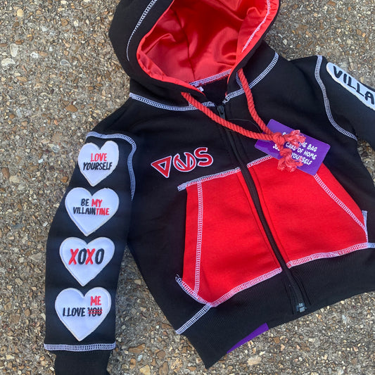Villain University Hoodie - Valentine Edition - Black