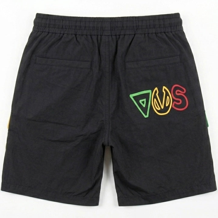 VHS Color Block Windbreaker Shorts