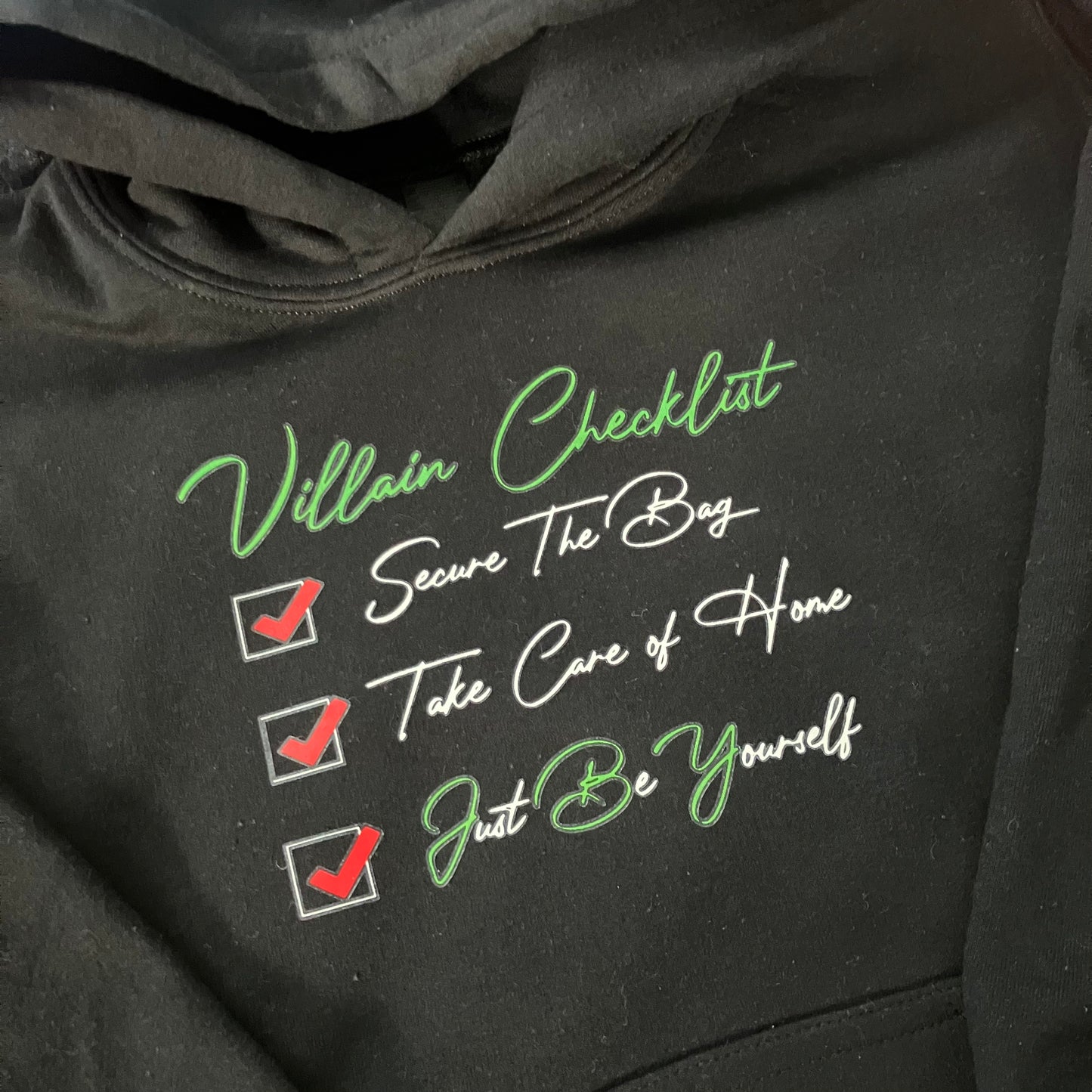Villain Checklist Hoodie