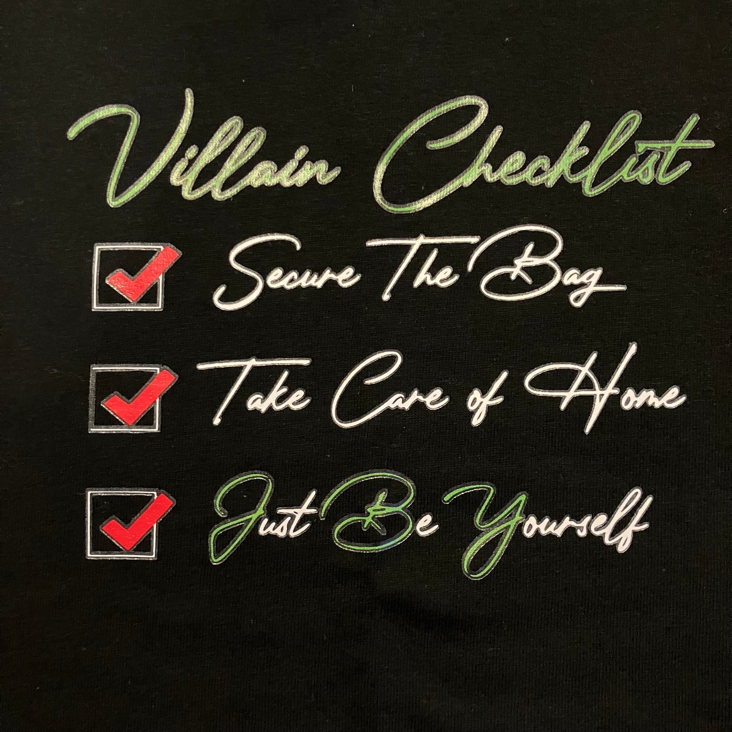 Villain Checklist Tee