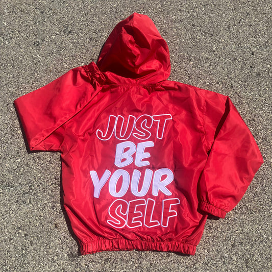 JBY Windbreaker Jacket - Red/White