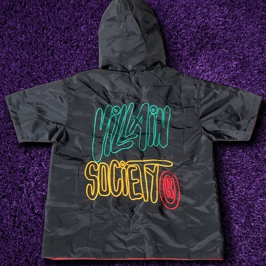 Vilnsocty Color Block Reversible Windbreaker Jacket