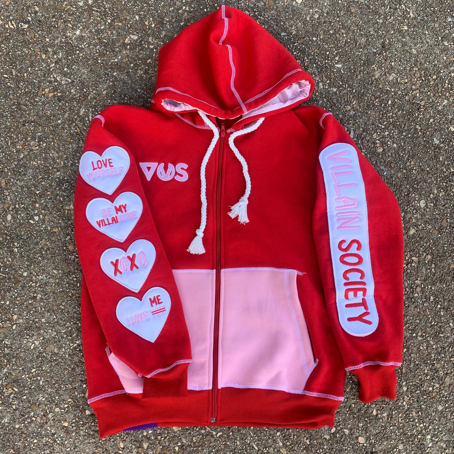 Villain University Hoodie - Valentine Edition - Red (Adults)