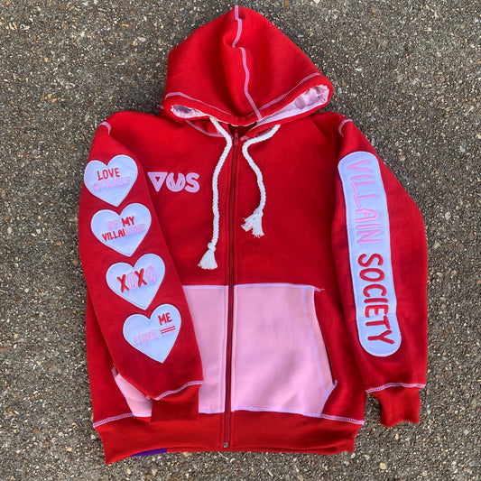 Villain University Hoodie - Valentine Edition - Red (Adults)