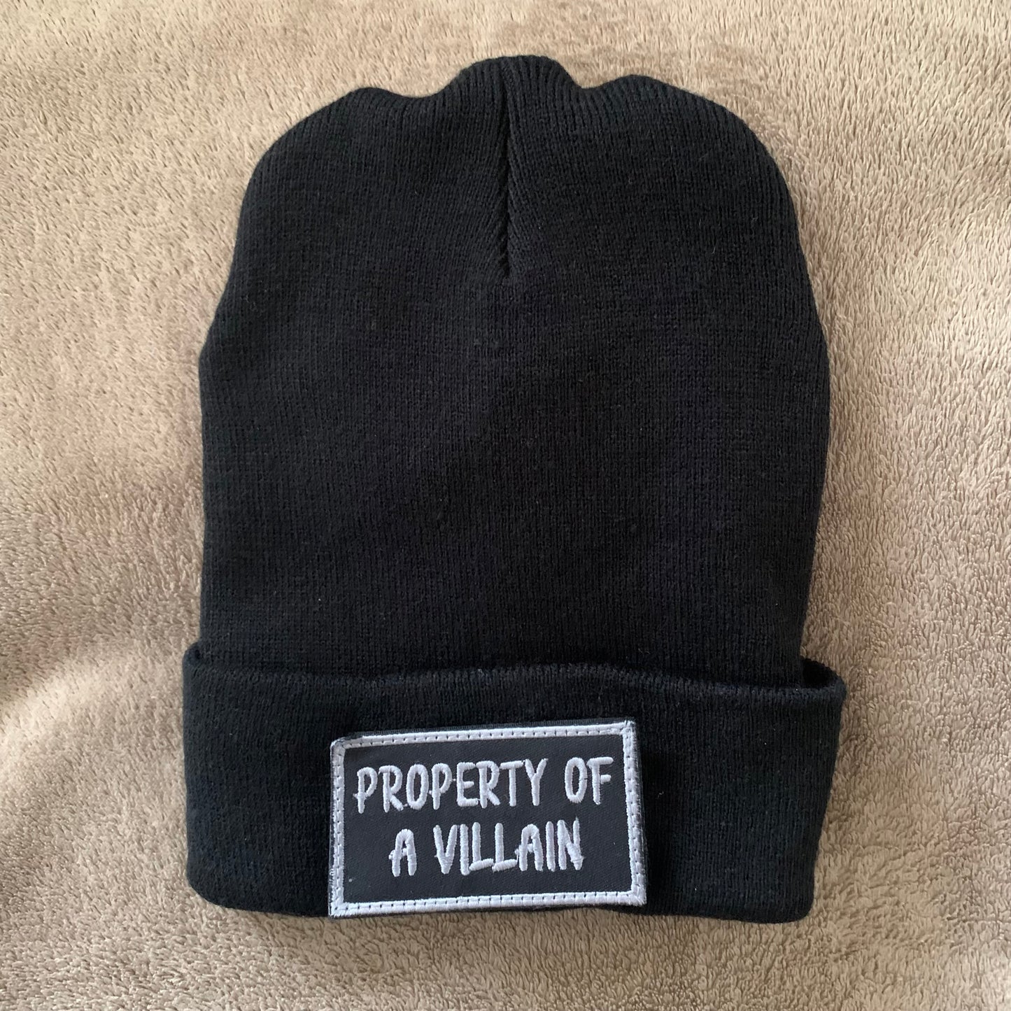 Changeable Patch Beanie - Blank (Strong Velcro)