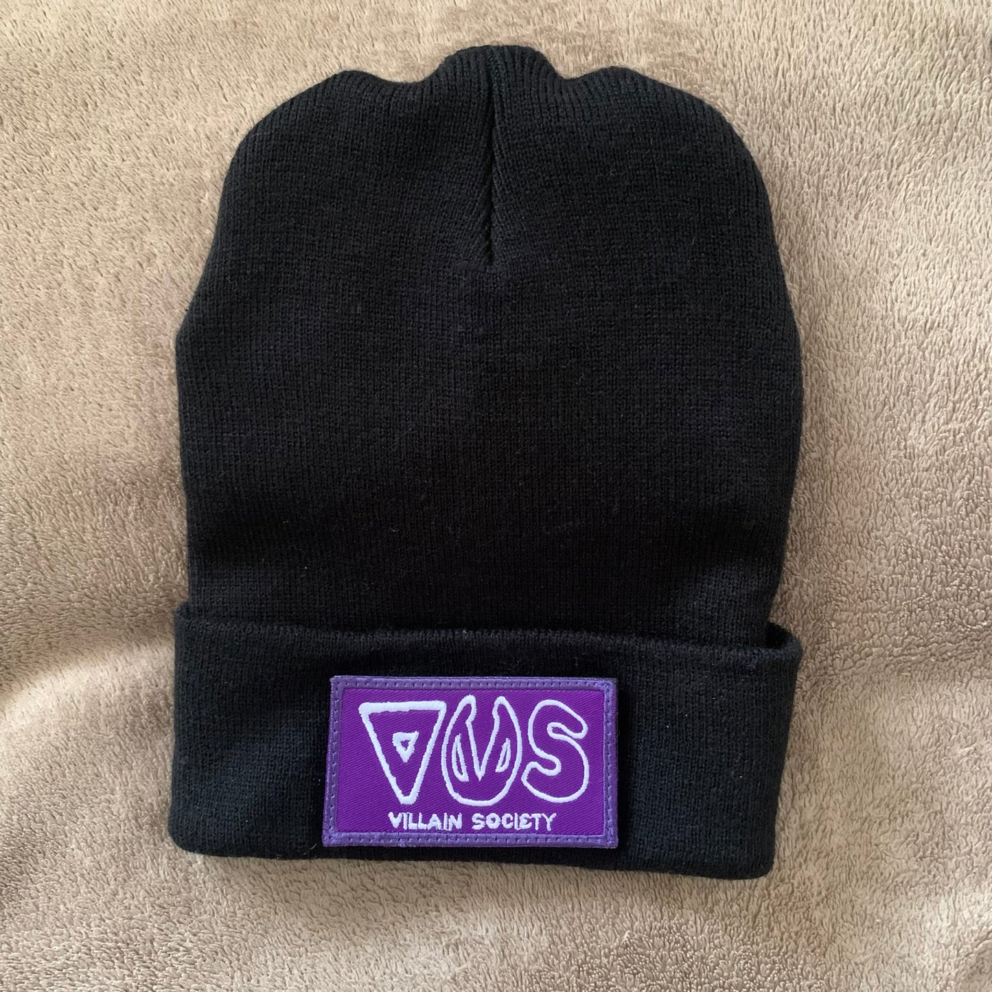 Changeable Patch Beanie - Blank (Strong Velcro)