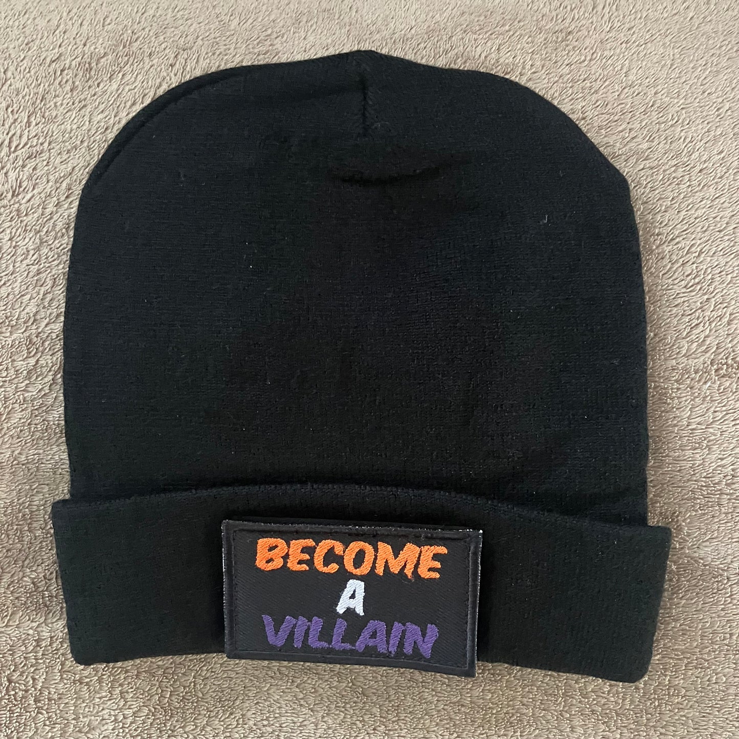 Changeable Patch Beanie - Villain Society (Soft Velcro)