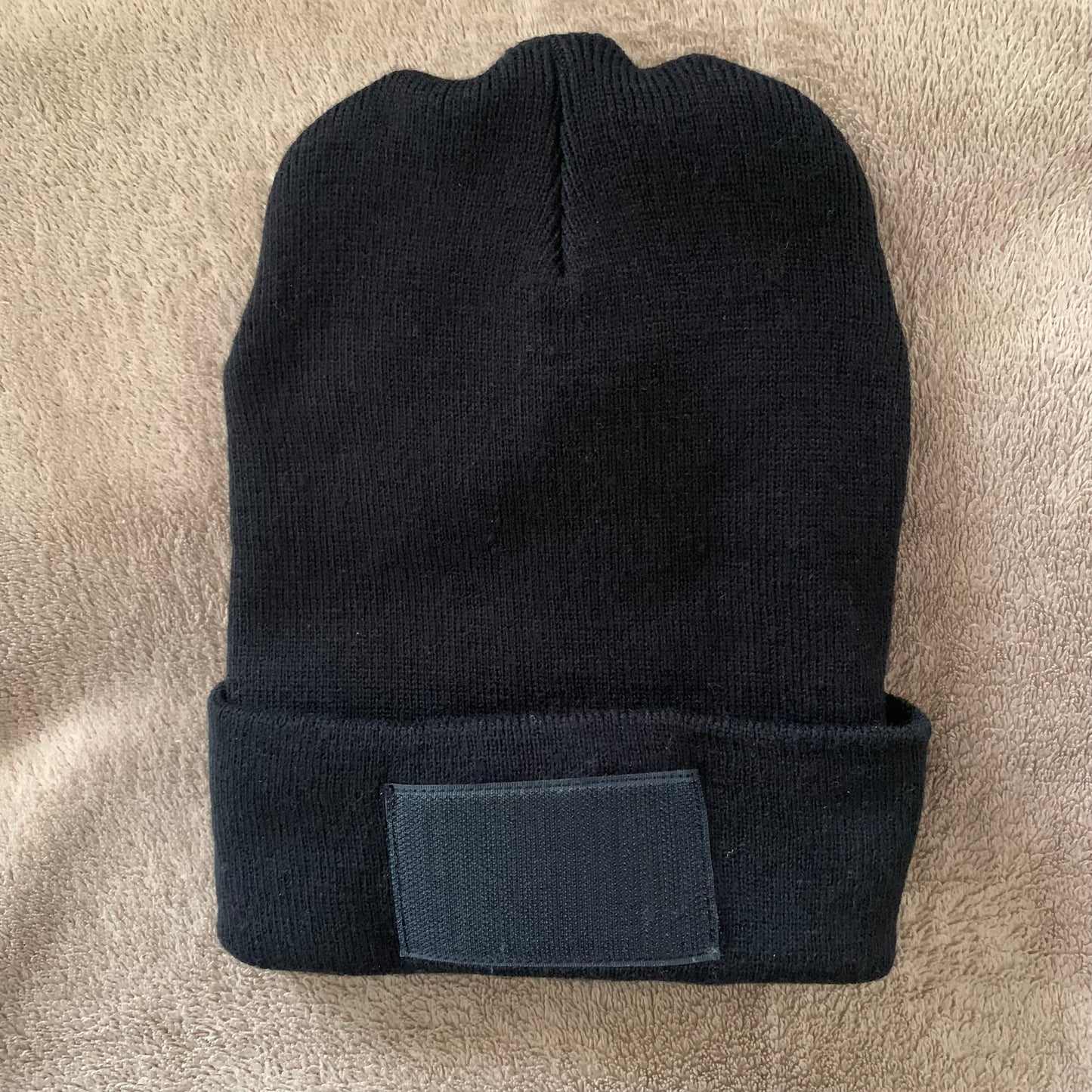 Changeable Patch Beanie - Blank (Strong Velcro)