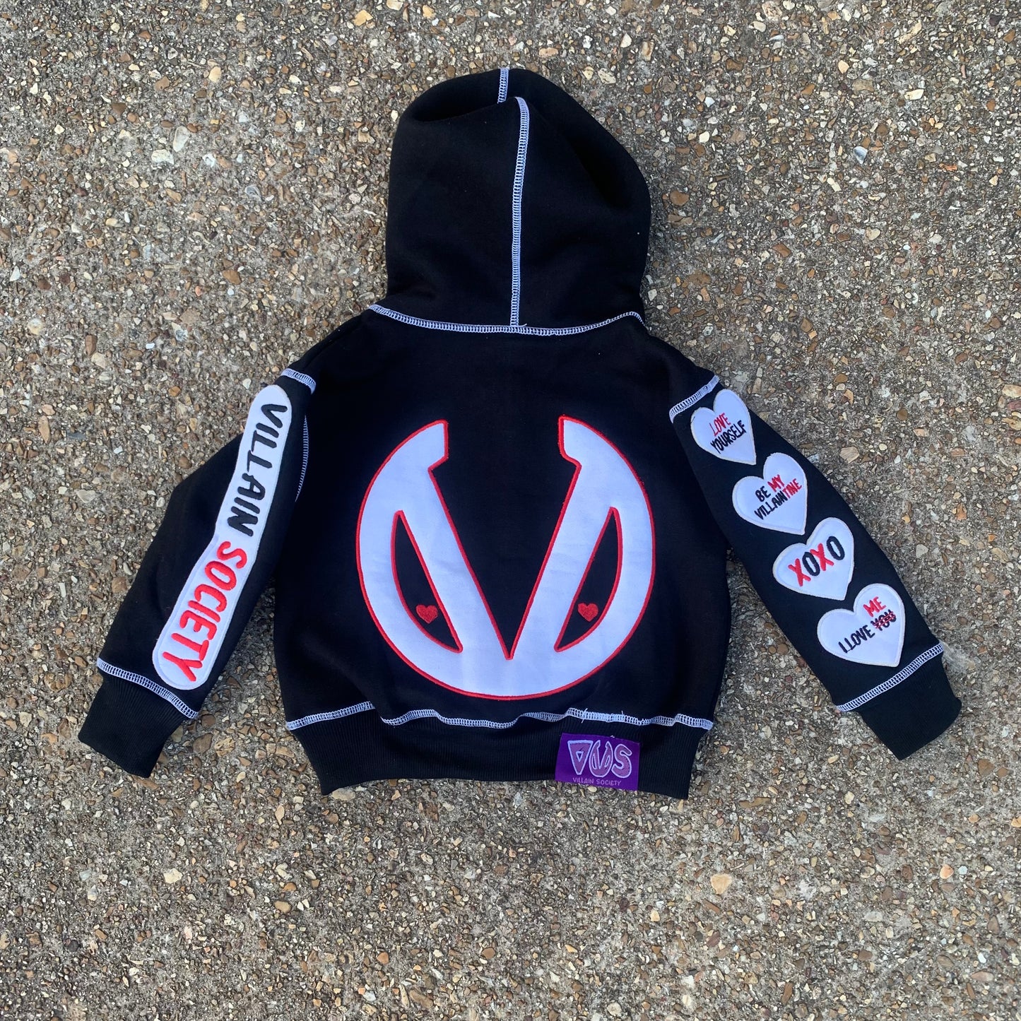 Villain University Hoodie - Valentine Edition - Black