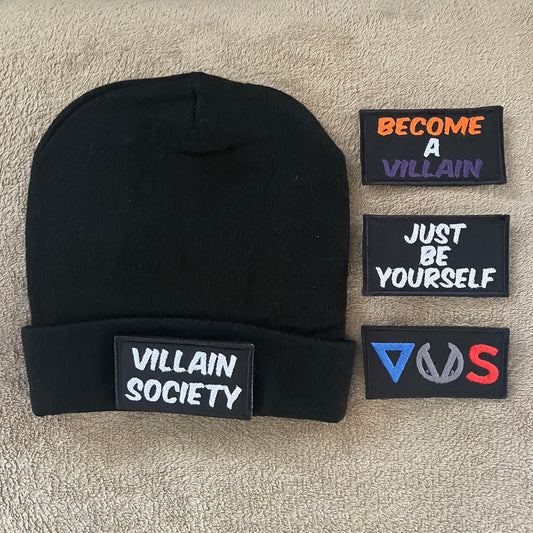 Changeable Patch Beanie - Villain Society (Soft Velcro)