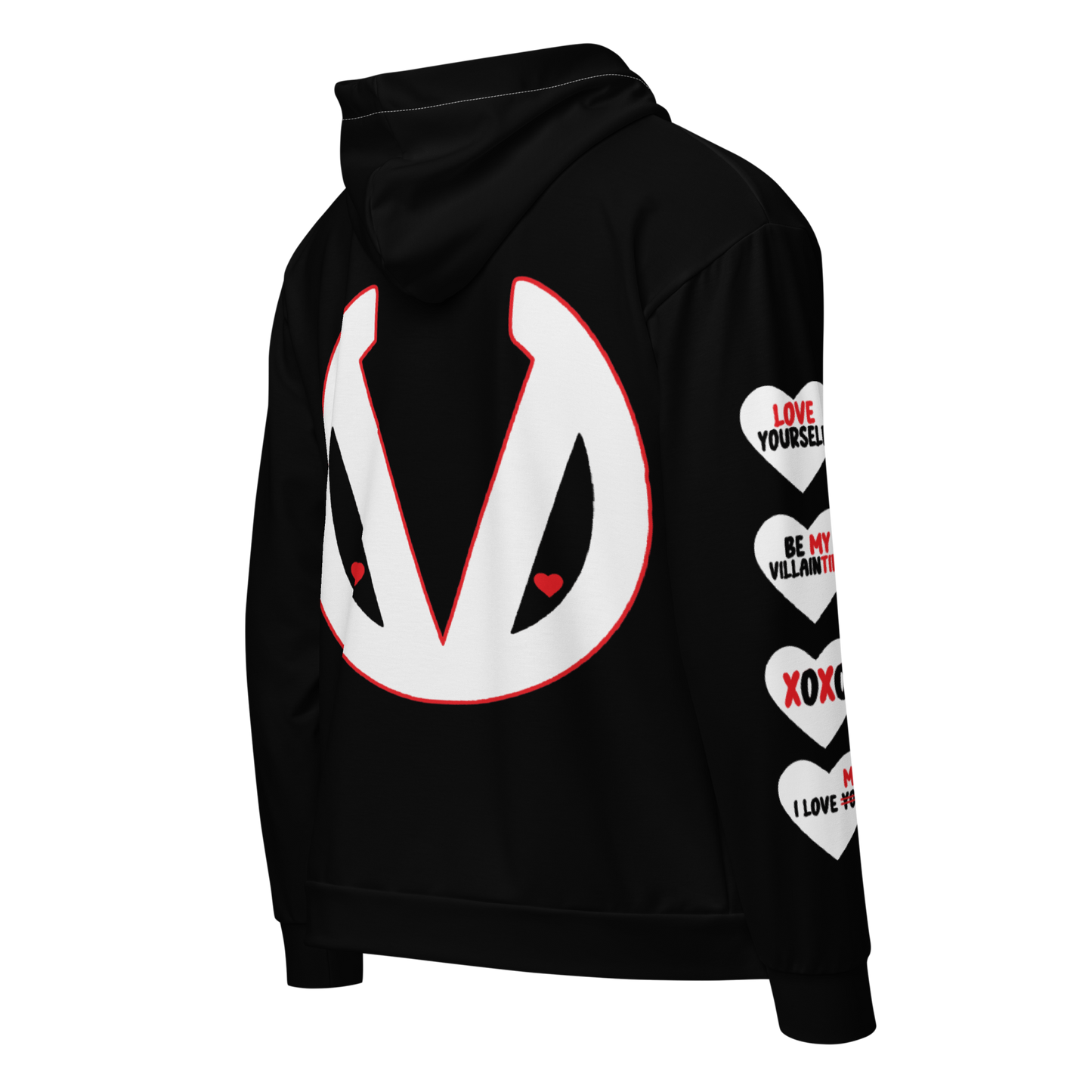 Villain University Hoodie - Valentine Edition - Black