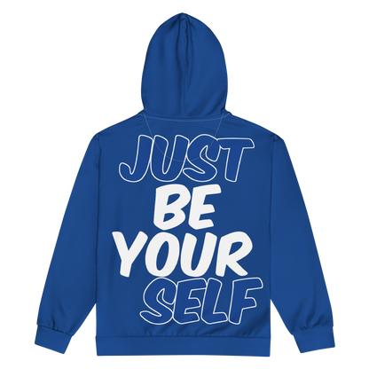 Just Be Yourself Windbreaker Short Set (Royal/White) - PREORDER