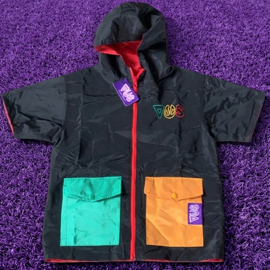Vilnsocty Color Block Reversible Windbreaker Jacket