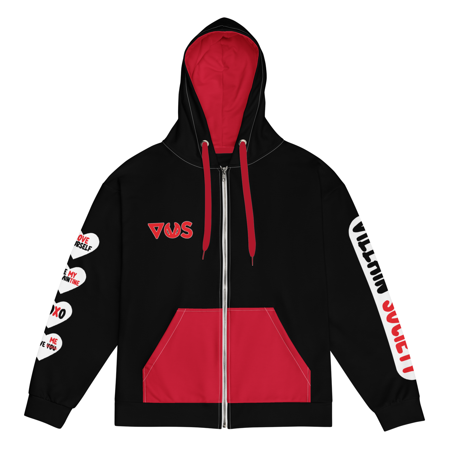 Villain University Hoodie - Valentine Edition - Black (Adults)