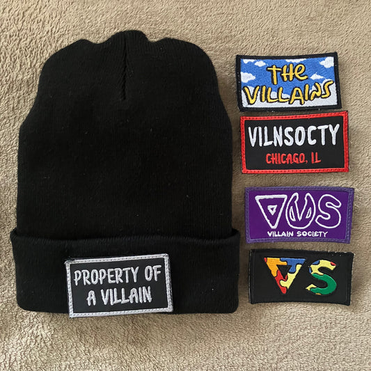 Changeable Patch Beanie - Blank (Strong Velcro)