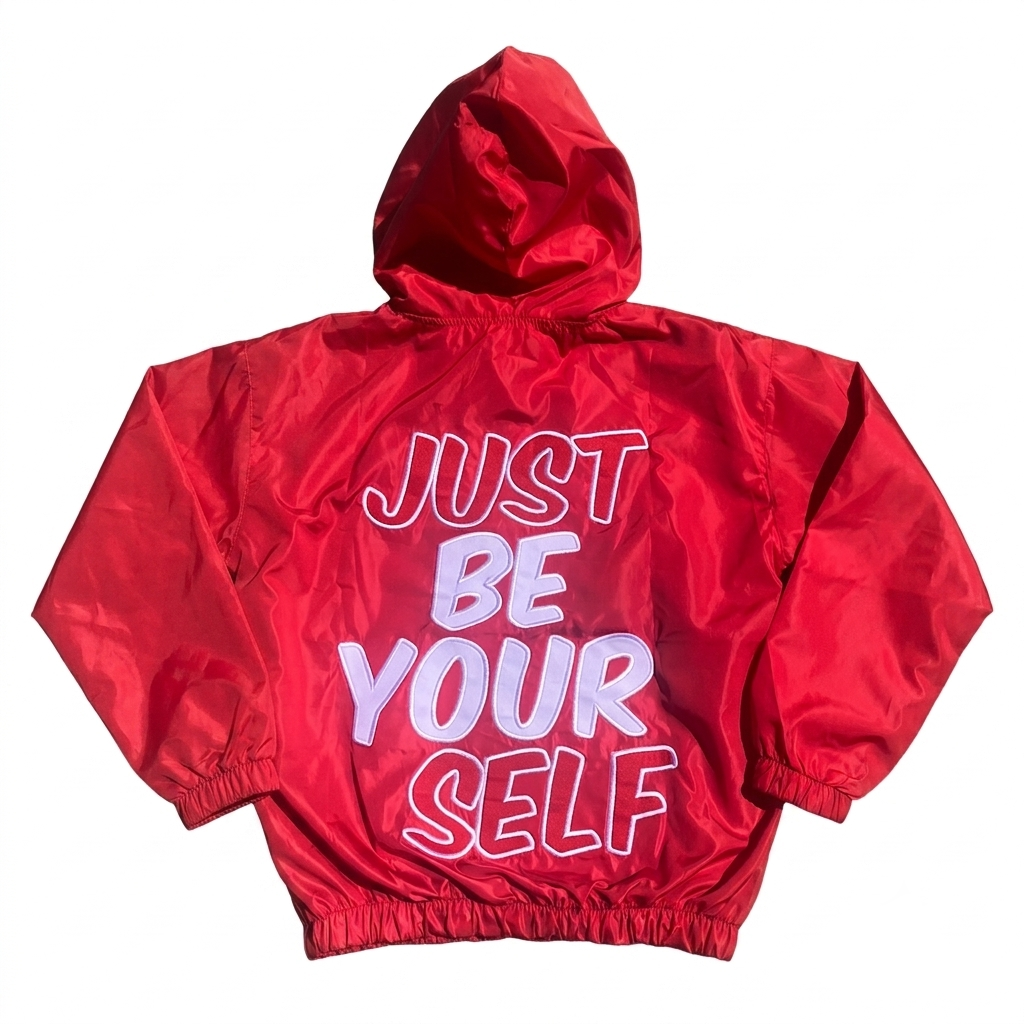 JBY Windbreaker Jacket - Red/White