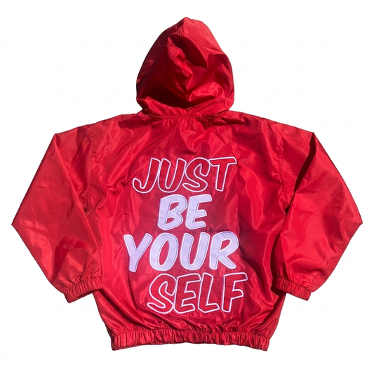 JBY Windbreaker Jacket - Red/White