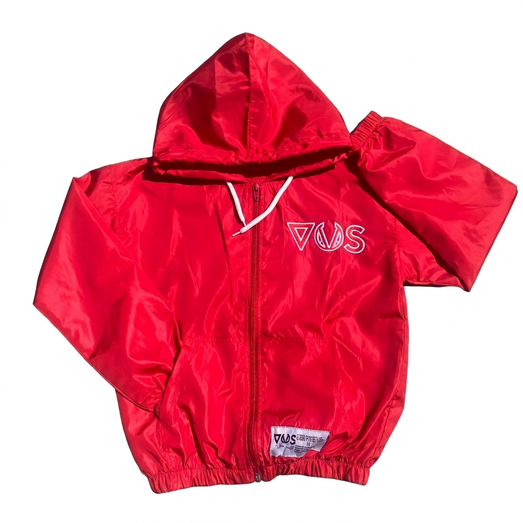 JBY Windbreaker Jacket - Red/White